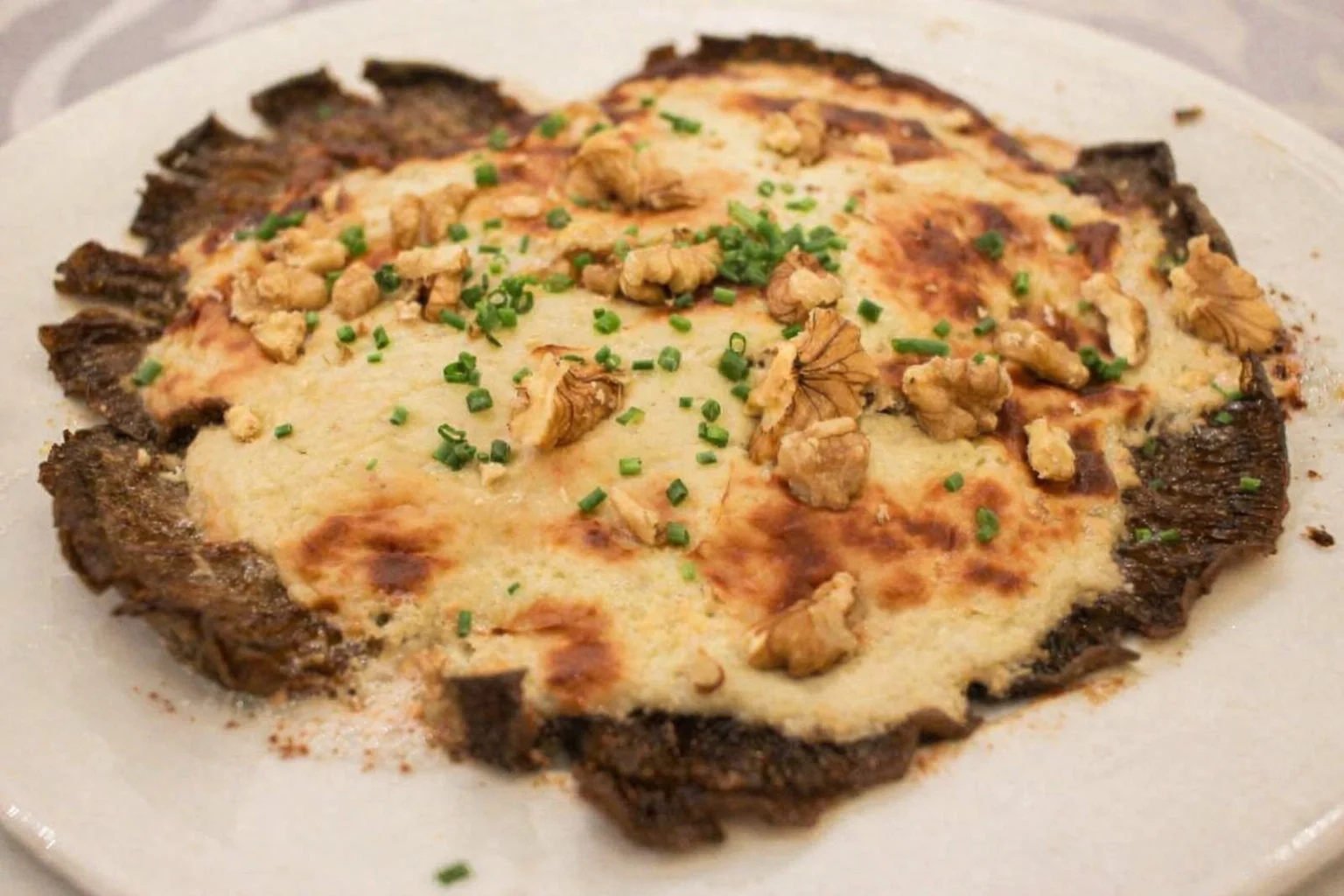 nuez con queso